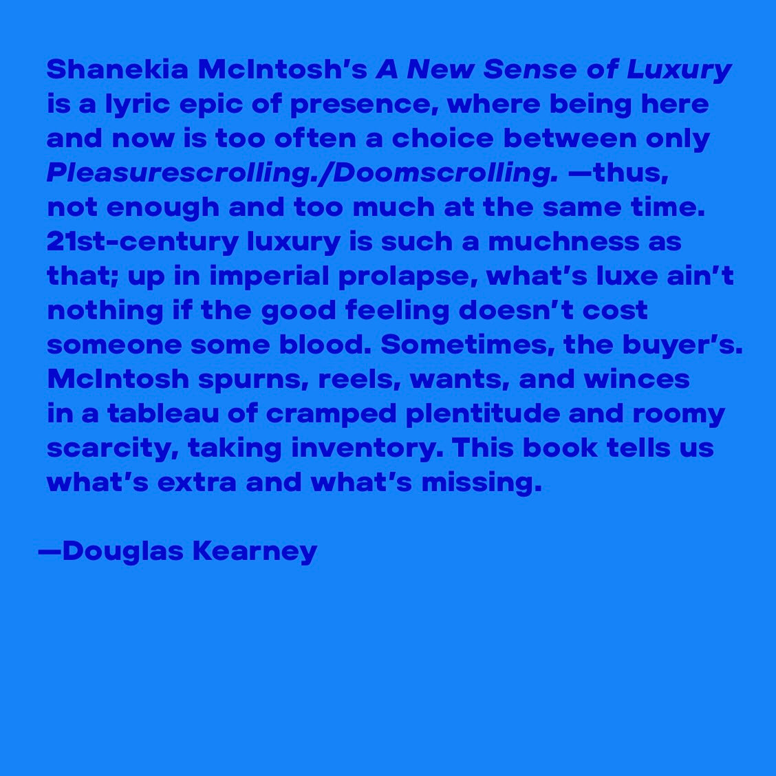 A New Sense of Luxury